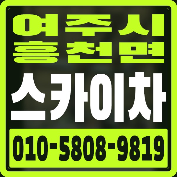 경기 여주시 흥천면 스카이차 · 010-5808-9819