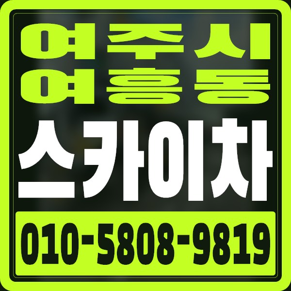 경기 여주시 여흥동 스카이차 · 010-5808-9819