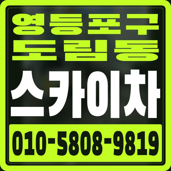 서울 영등포구 도림동 스카이차 · 010-5808-9819
