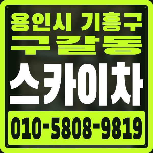경기 용인시 기흥구 구갈동 스카이차 · 010-5808-9819