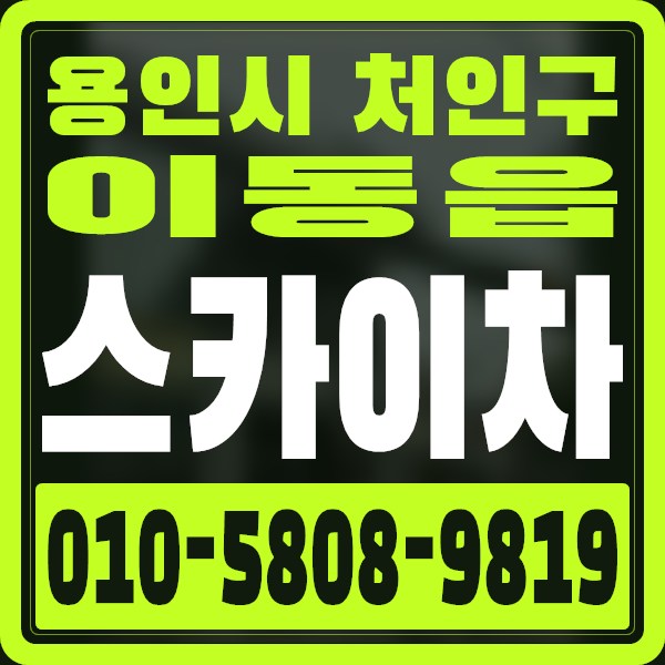 경기 용인시 처인구 이동읍 스카이차 · 010-5808-9819