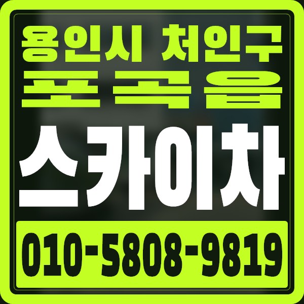 경기 용인시 처인구 포곡읍 스카이차 · 010-5808-9819