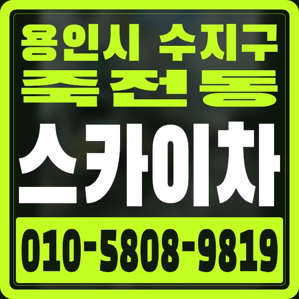 경기 용인시 수지구 죽전동 스카이차 · 010-5808-9819