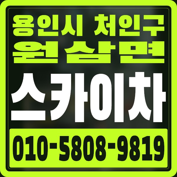 경기 용인시 처인구 원삼면 스카이차 · 010-5808-9819